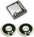 Mini MP3 Player DFPlayer Modul mit Metallgehäuse Runde Lautsprecher 2W 8Ohm für
