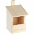 Vogel-Nistkasten mit Halbhöhle, Massivholz vormontiert, zum Aufhängen