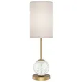 Elstead Lighting Led-Tischleuchte Alora, Messing, Metall, Kunststoff, Textil, G, 22.5x62.5 cm, RoHS, CE, Lampen & Leuchten, Innenbeleuchtung, Smart Lights, Smart Home Tischleuchten