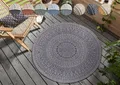 HANSE Home Teppich Porto Wendeteppich, rund, Höhe: 5 mm, In-& Outdoor, Wetterfest, Balkon, Garten, Wohnzimmer, Wasserfest