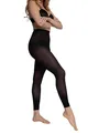 Ulla Popken Damen große Größen Übergrößen Plus Size Strumpf-Leggings, 60 den, flache Nähte schwarz 60/62 659026130-60+