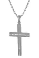 trendor Kette mit Anhänger Herren-mit Kreuz-Anhänger 925 Silber