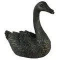 Ubbink Polyresin-Wasserspeier Schwan, ca. B27/H27/T14 cm, Anthrazit, Bronze