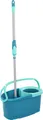 Leifheit Bodenwischer Set Clean Twist Disc Mop Ergo | Eimer mit Schleuder | Mikrofaser Wischmopp | 360° Gelenk | 6L