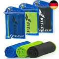 Fit-Flip Kühltuch 3er Set 100x30cm, Mikrofaser Sporthandtuch kühlend, Kühltuch,