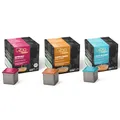 Tchibo Qbo Fruchtig Premium Kaffeekapseln, 81 Stück, 3x27 Kapseln in Würfelform, verschiedene fruchtige Kaffeesorten, aromaversiegelt, nachhaltig, aus 70% nachwachsenden Rohstoffen¹, Kaffeegenuss Set