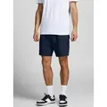 Jack & Jones Sweatshorts JPSTGORDON mit elastischem Bund unifarben, modisch, regular fit, Webstoff blau L