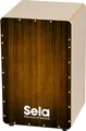 Sela 051 Varios Brown Snare Cajon mit Sela Snare System, geeignet für Anfänger und Fortgeschrittene, Made in Germany