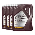 Kühlerfrostschutz MANNOL Antifreeze AF12+ 20 4x5 Liter Kühlmittel Konzentrat Rot
