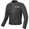 Bogotto Detroit Motorrad Lederjacke, schwarz, Größe 50 für Männer