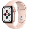Apple Watch SE 40mm GPS + 4G Gold Aluminium mit Sport Armband Sandrosa I Wie neu