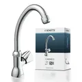 SCHÜTTE Waschtischarmatur CARNEO, Kaltwasserhahn, Wasserhahn Kaltwasser, Wasserhahn Bad Chrom - Silber