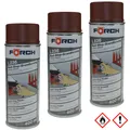 3 x Rost Stop Grundierung Förch L236 Spray 400ml rotbraun Rostschutz