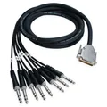 keepdrum sna56-8 Multicore Kabel Sub-D DB-25 zu 8x TRS-Klinke Stecker 3m