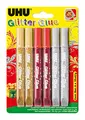 UHU Glitter Glue FESTLICHE FARBEN, 6x10ml