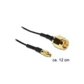 DeLOCK - Antennenadapter - MMCX (M) - SMA (M) - 12cm - Schwarz (88471)