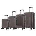 Koffer Suitcase Set, Trolley Reisekoffer, Rollkoffer Handgepäck, Braun
