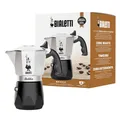 Bialetti New Brikka, Moka-Kanne, die einzige Herdkaffeemaschine, die in der Lage ist, einen Cremereichen Espresso Zuzubereiten, 4 Tassen, Aluminium, Rot