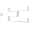 Mirjan24 Wandregal, Weiß, Holzwerkstoff, Rechteckig, 119x55x18 cm, Wohnzimmer, Regale, Wandregale