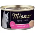 Miamor Feine Filets - Katzennassfutter Hühnerfilets mit Reis 100g Dose