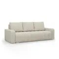 ABRIELLE - Sofa mit Schlaffunktion, Bettkastem, Komfort und Still, beige