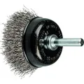 PFERD TOOLS Topfbürste ungezopft TBU INOX | Ø 50 mm Schaft-Ø 6 mm Edelstahldraht-Ø 0,30 mm | 43740163 – für Bohrmaschinen