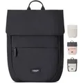 Kleine schwarze Damenrucksack 10L wasserdicht - Schwarz
