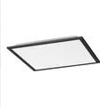 Selltec LED Panel Deckenlampe schwarz CCT warmweiß - kaltweiß Fernbedienung Wohnzimmer, Flur, Büro