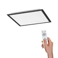 LED Panel Schwarz Dimmbar CCT Fernbedienung Memory Funktion 28 Watt 2800 Lumen