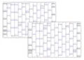 XXXL Wandkalender Special A0 2025 + 2026 nass abwischbar (Format 120 x 80cm) Jahresplaner Wandplaner gerollt mit extra großen Tageskästchen
