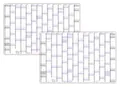 XXXL Wandkalender Special A0 2025+2026 nass abwischbar 120x80cm Kalendarium groß