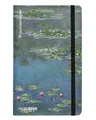 Halta Definitione – Großer Wochenplaner 12 Monate, Kalender 2025 mit bedrucktem Einband mit einem Kunstwerk von Monet, Gummibandverschluss, Lesezeichen und 192 Seiten, 13 x 21 cm, Seerosen