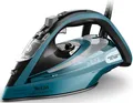 TEFAL Dampfbügeleisen "Ultimate Pure, Autoclean-Bügelsohlen-Technologie, kurze Aufheizzeit", schwarz, blau
