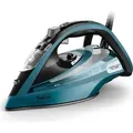 Tefal Ultimate Pure Dampfbügeleisen – Kraftvoller Dampf für perfekte Ergebnisse - Schwarz/Blau