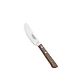 Tramontina Pizzamesser, 10 cm, Edelstahl, FSC-zertifizierter Holzgriff, Messer, spezielle Klinge, Wellenschliff, rostfrei, spülmaschinenfest,