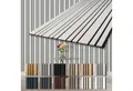 Hexim Wandpaneel, (Akustikpaneele 6 Stück 278x60cm Holz Mila - flexible Holzpaneele Platten Wanddeko Wand Kombipaneel Wandverkleidung Schalldämmung Akustikfilz weiß 10.02m² White)
