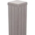 GroJa Fertigzaun-Pfosten zum Einbetonieren 7 x 7 x 240 cm Bi-Color Sand