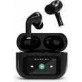 Gembird TWS In-Ear Kopfhörer mit LCD-Display und ANC, Schwarz - Schwarz