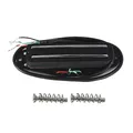 FLEOR Hot Rail Keramik Single Coil Sized Humbucker Pickup Mitte Tonabnehmer für ST E-Gitarre, Schwarz
