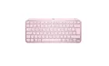 Logitech MX Keys Mini Kabellose Tastatur Bluetooth, Schweizer QWERTZ -ROSA PC-Tastatur