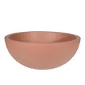 Spetebo Kunststoff Pflanzschale rund Terracotta - 39 cm - Blumenkübel aus recyceltem Material - Pflanz Schale Topf Übertopf rund für Garten Terrasse Balkon