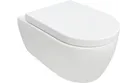 NEG Hänge-WC Uno11RL/RK, randlose spritzfreie Spülung, Softclose WC-Sitz, nano-versiegelt  WC-Modell: Uno11RL (55,5 cm) Standard-Deckel