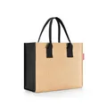 reisenthel daily shopper raffia black – Moderner, geradliniger Shopper für jeden Anlass - praktische Handtasche, groß genug für Ihre Einkäufe und Ihre Alltagsgegenstände