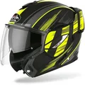 Airoh Rev 19 Ikon Klapphelm, schwarz-gelb, Größe XS für Männer
