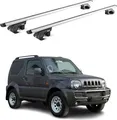 Dachträger Grundtäger für Suzuki Jimny mk3 1998-2018 90kg Alu Silber 2 tlg ABE