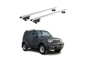 OMAC Dachträger Grundtäger für Suzuki Jimny mk3 1998-2018 90kg Alu Silber 2 tlg ABE (2-St), Wasserbeständig,Abnehmbar,Multifunktional,Leichtgewichtig