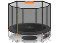 KESSER® - Trampolin TÜV Rheinland GS Zertifiziert Komplettset mit Sicherheitsnetz, Leiter, Randabdeckung, Seitentasche & Zubehör Kindertrampolin Gartentrampolin Belastbarkeit 150 kg