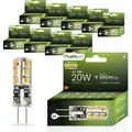 LUMILED LED Lampen G4 10er Set LEDs 2W = 20W 3000K Warmweiß 200lm 270° 12V DC Mini kein Flackern kleine LED Lampe