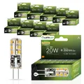 Lumiled LED Lampen G4 10er Set Leuchtmittel 2W (ersetzt 20W Glühlampe) 3000K Warmweiß 200lm 270° Lichtwinkel 12V DC Mini Glühbirnen kleine Birne Energiesparende kein Flackern SMD