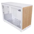 Lian-Li DAN Cases A3-mATX Wood Edition PC-Gehäuse, Tempered Glass, Micro-ATX - Buche, weiss (mATX, Mini-ITX) (A3W-WDG)